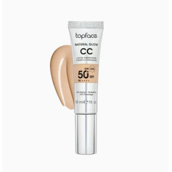 Topface Natural Glow CC Color Correcting Cream & Concealer 50+ SPF - 007