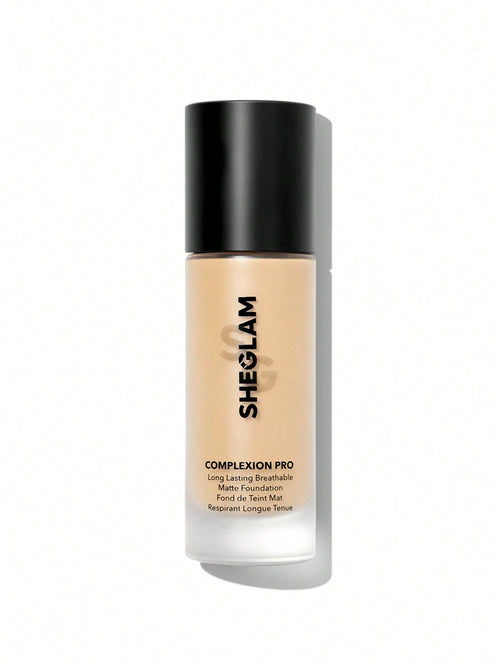 Buttercream matte foundation bottle with black pump cap
