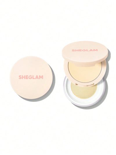 Sheglam Insta-Ready Ultra-Fine Blur & Lift Setting Powder Duo-Banana