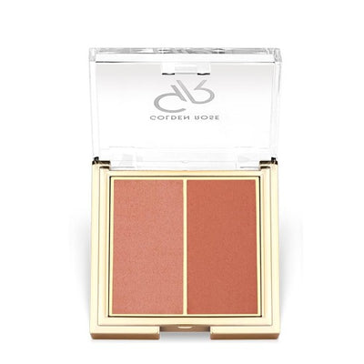 Golden Rose ICONIC BLUSH DUO 02 PEACHY CORAL