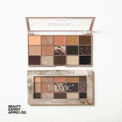 باليت ظلال العيون تكنيك 15 لونًا، لون سموكي كوارتز