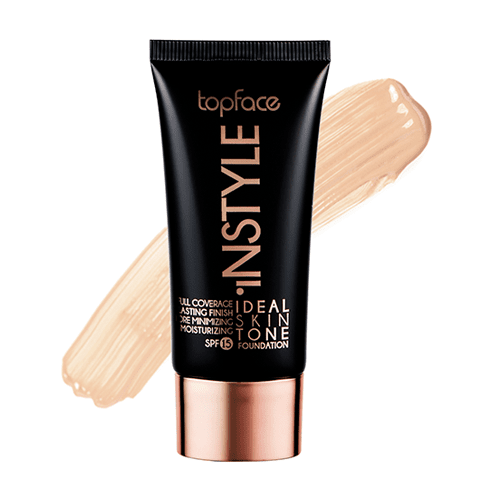 Topface Ideal Skin Tone Foundation 004, SPF15, with light beige swatch