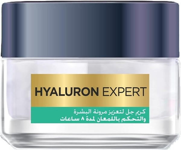 كريم جل Hyaluron Expert Shine Control لإعادة ملئ البشرة بحمض الهيالورونيك من L'Oréal Paris - 50 مل