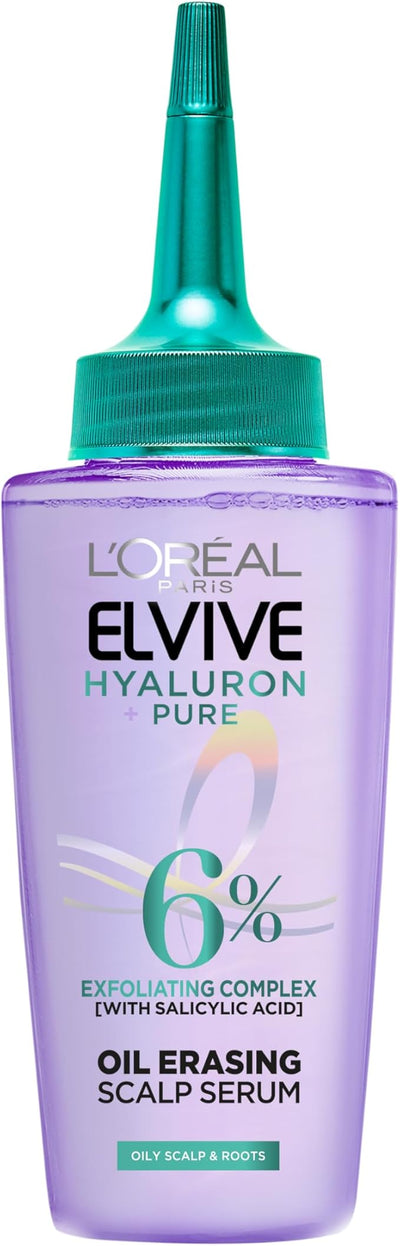 Elvive Hyaluron Pure Serum For Oily Scalp & Roots with Salicylic acid - 102ml