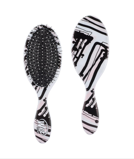 Wet Brush Original detangle hair brush with black bristles and zebra-style handle