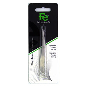 Fe Ergonomic Tweezers /slant tip 1 piece FEP1030