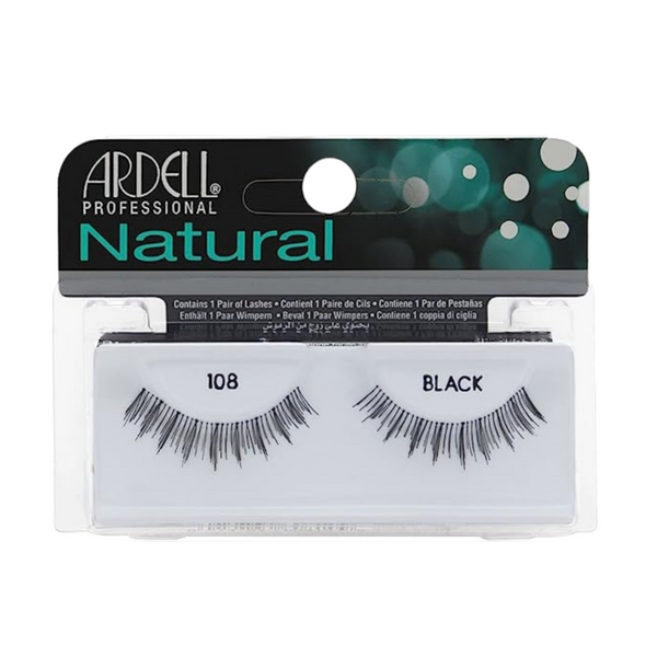 Ardell eyelash fashion natural lash - 108 demi black - ELBEAUTE