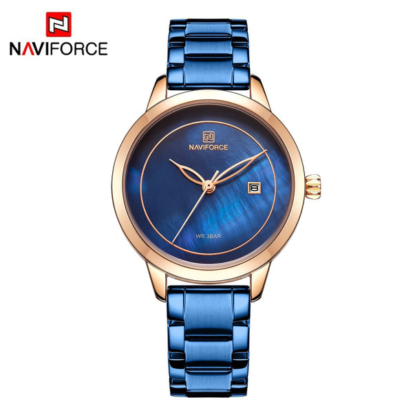 Naviforce Watch For Women NF5008L RG/BE - ELBEAUTE