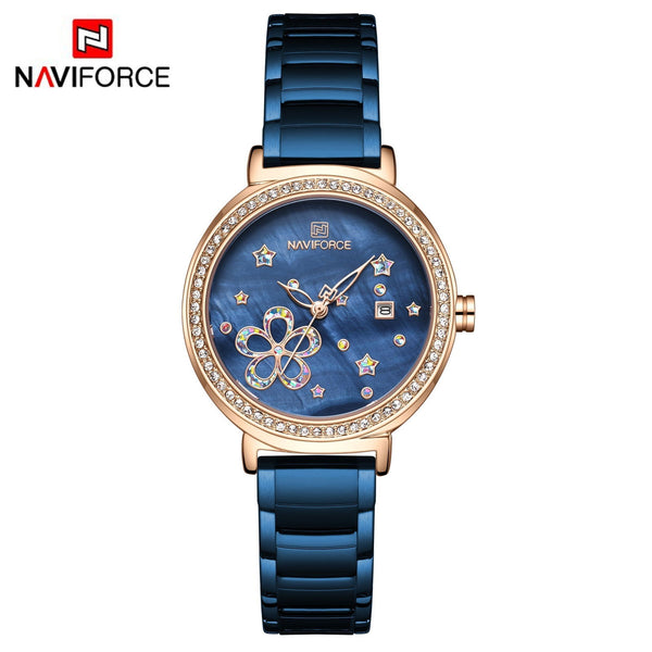 Naviforce Watch For Women NF5016 RG/BE - ELBEAUTE