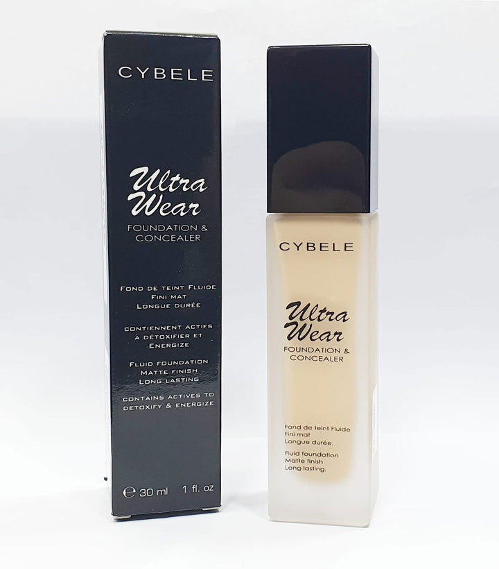 CYBELE ULTRA WEAR FOUNDATION & CONCEALER 01 PORCELAIN - ELBEAUTE