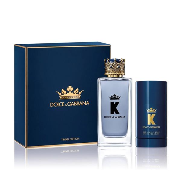 Dolce & Gabbana K Gift Set 100ml EDT + 75g Deodorant Stick - ELBEAUTE
