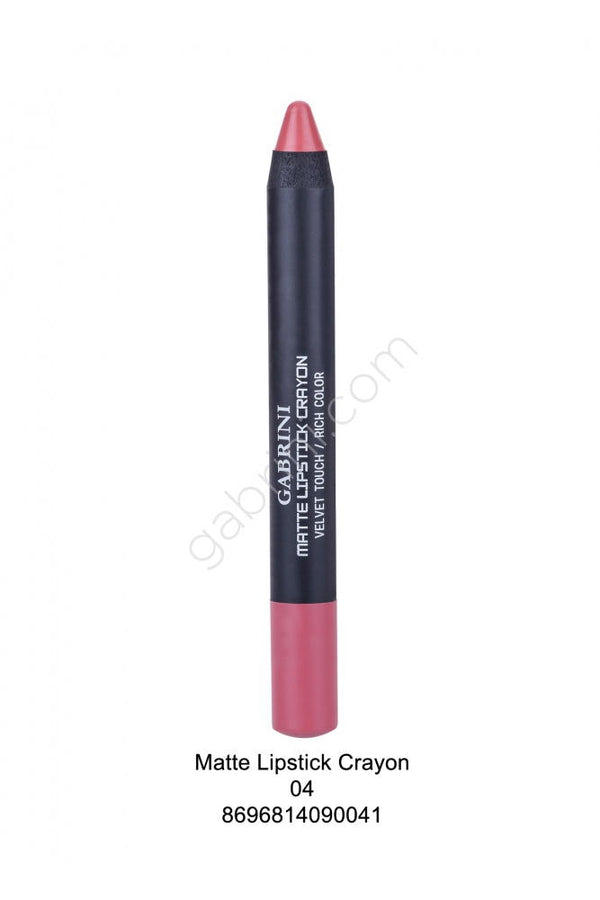 Gabrini Matte Lipstick Crayon Rich Color - 04 - ELBEAUTE