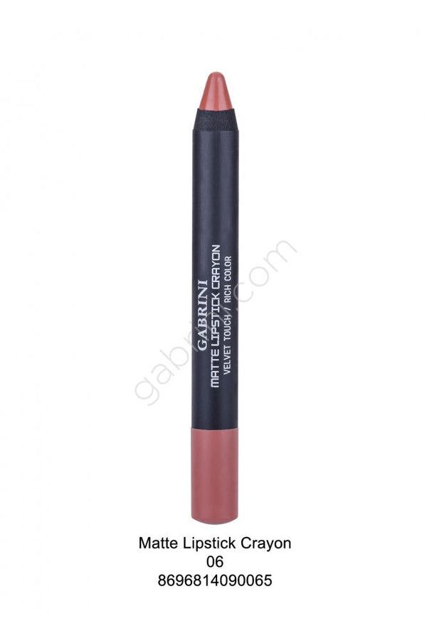 Gabrini Matte Lipstick Crayon Rich Color - 06 - ELBEAUTE