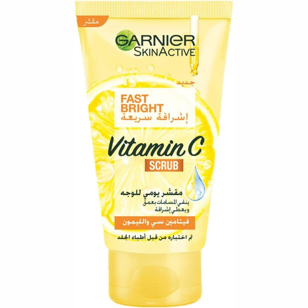 Garnier Fast Bright Vitamin C Daily Scrub - 150ml - ELBEAUTE