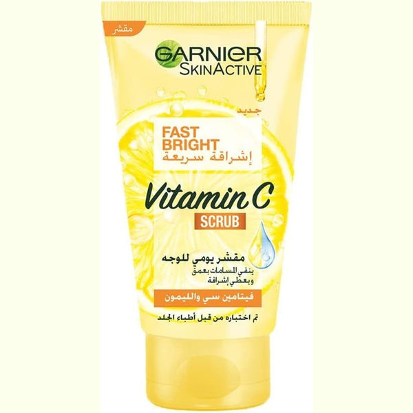 Garnier Fast Bright Vitamin C Daily Scrub - 50ml - ELBEAUTE
