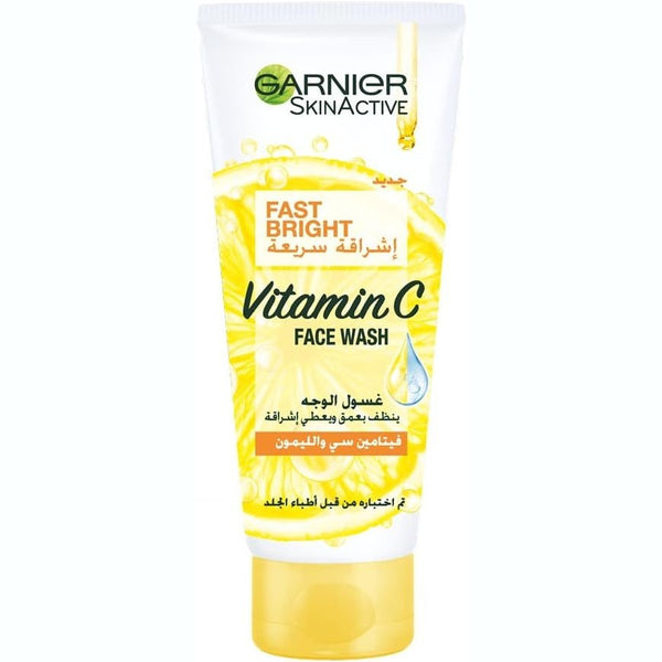Garnier Skin Active Fast Bright Face Wash With Vitamin C And Lemon - 100ml - ELBEAUTE