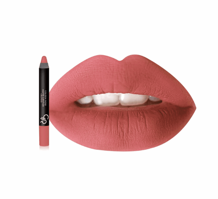 Golden Rose Matte Lipstick Crayon -13- Pink - ELBEAUTE