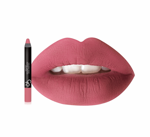 Golden Rose Matte Lipstick Crayon 12 - ELBEAUTE