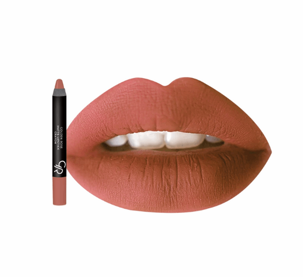 Golden Rose Matte Lipstick Crayon 18 - ELBEAUTE
