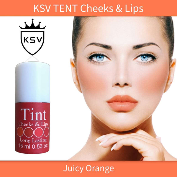 KSV TENT Cheeks & Lips Long Lasting _ Jucy Orange - ELBEAUTE