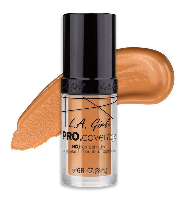 L. A. Girl Pro Coverage Illuminating Foundation GLM645 Nude Beige - ELBEAUTE