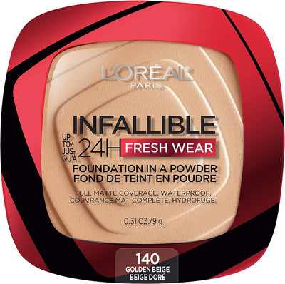 L'Oreal Infallible Powder Foundation-140 Golden Beige