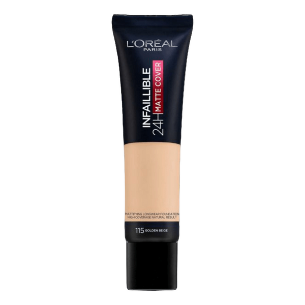 L'Oreal Paris Infallible 24H Matte Face Foundation 115 Golden Beige - ELBEAUTE