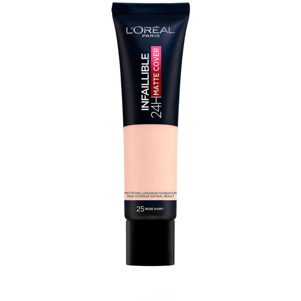 L'Oreal Paris Infallible 24H Matte Face Foundation 25 IVIRE ROSE - ELBEAUTE