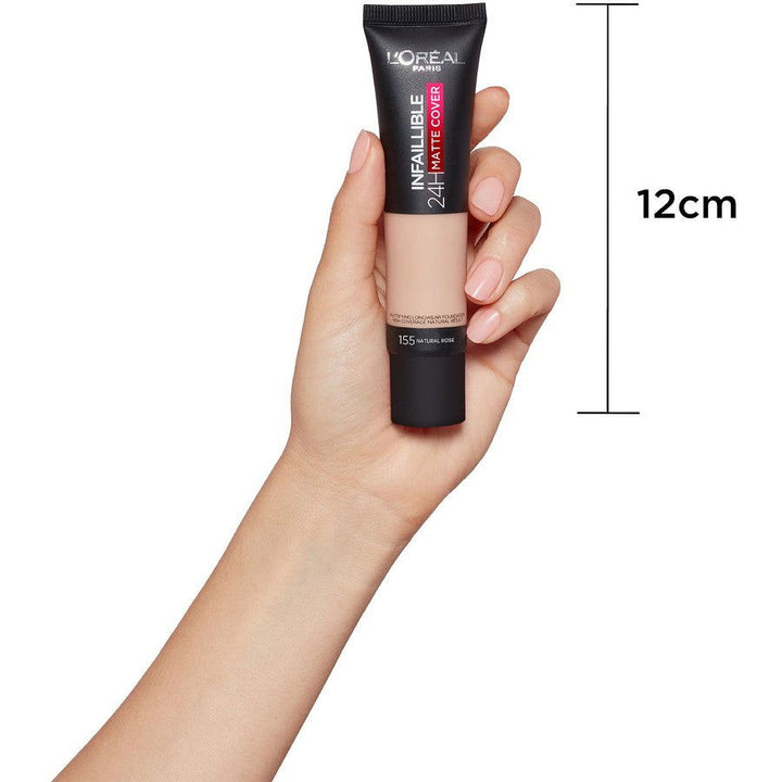 L'Oreal Paris Infallible 24H Matte Face Foundation 25 IVIRE ROSE - ELBEAUTE