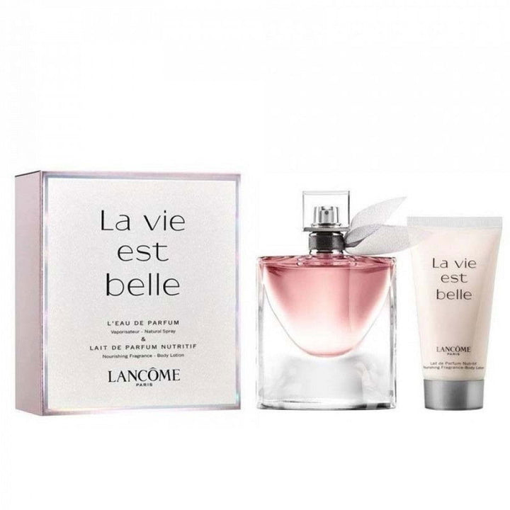 La Vie Est Belle by Lancome for Women - Eau de Parfum, 50ml  + body lotion 50 ml - ELBEAUTE