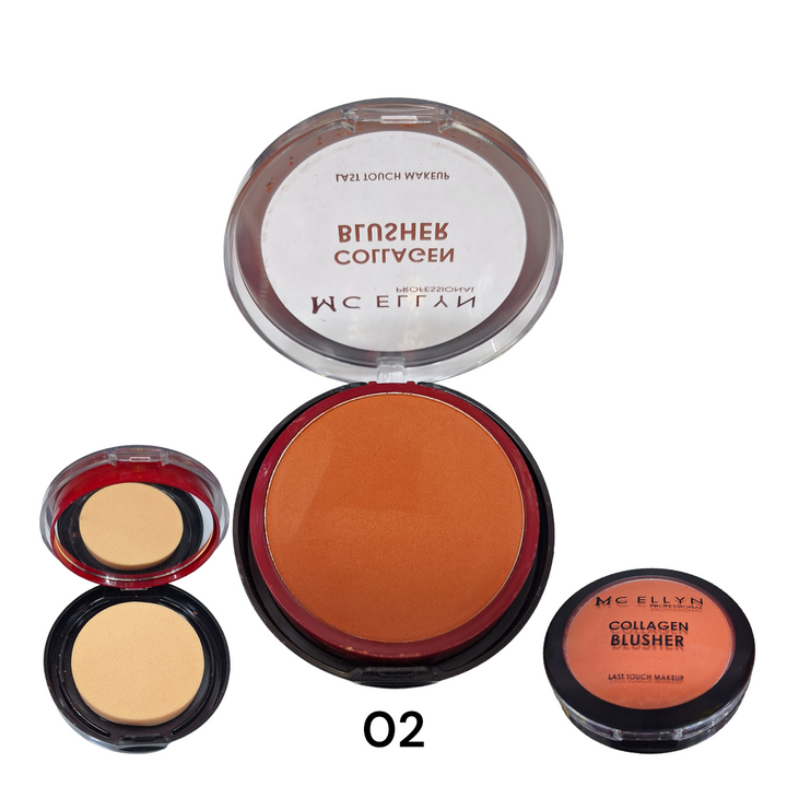 MC ELLYN COLLAGEN  BLUSHER 02 - ELBEAUTE