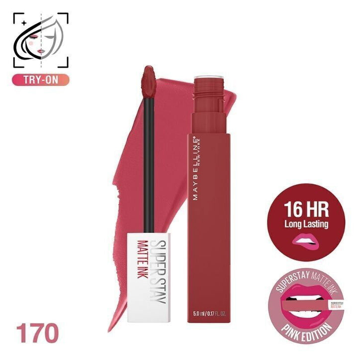 Maybelline New York Superstay Matte Ink Liquid Lipstick - 170 Initiator - ELBEAUTE