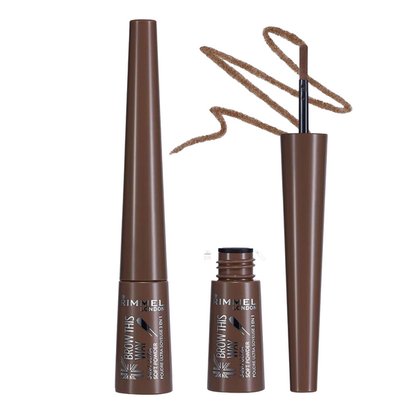 Rimmel brow shake filling powder brow - 002 medium brown - ELBEAUTE