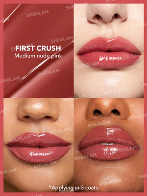 SHEGLAM Pout-Perfect Shine Lip Plumper- First Crush - ELBEAUTE