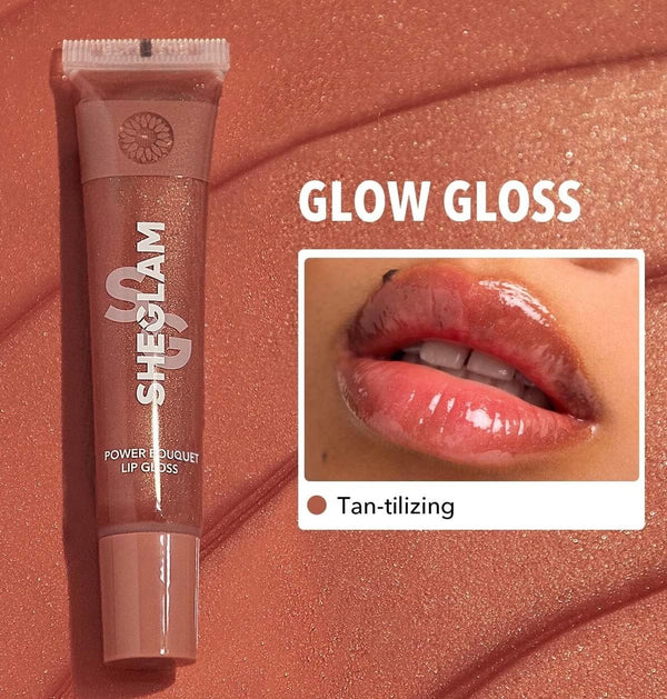 SHEGLAM Power Bouquet Lip Gloss - Tan-Tilizing - ELBEAUTE