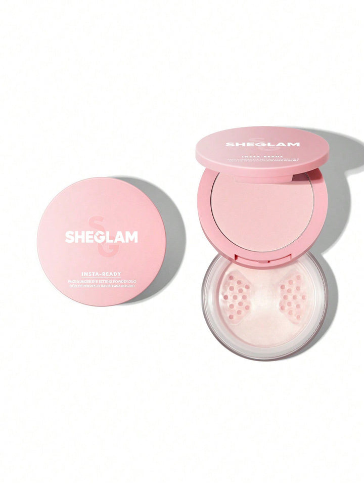 SHEGLAM INSTA-READY FACE & UNDER EYE SETTING POWDER DUO-BUBBLEGUM - ELBEAUTE