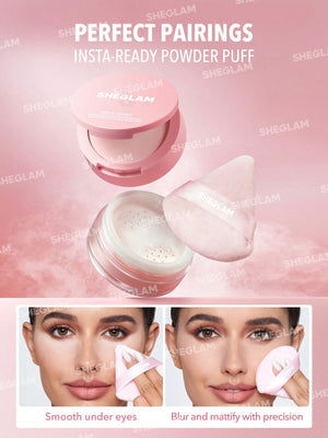SHEGLAM INSTA-READY FACE & UNDER EYE SETTING POWDER DUO-BUBBLEGUM - ELBEAUTE
