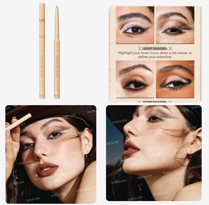 SHEGLAM LIVE TO ROAM GET GOING CREAM EYELINER - NUDE - ELBEAUTE