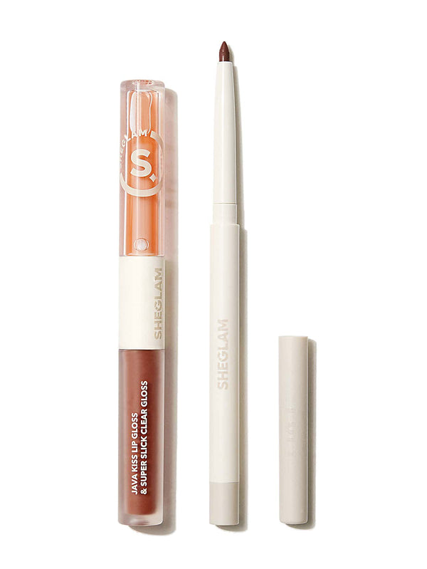 SHEGLAM SOFT GLAM LIP LINER AND LIP DUO SET-HAUTE COCOA LIP SET - ELBEAUTE