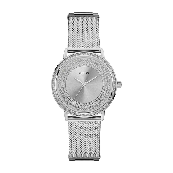 Guess Dress Watch for Women - Analog / Silver Metal -W0836l2 - ELBEAUTE