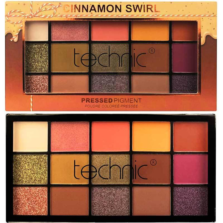 Technic Cinnamon Swirl Eyeshadow Palette 15 COLOR - ELBEAUTE