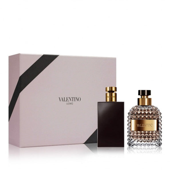 ELBEAUTE Valentino Uomo Set EDT 100ML + 100ml Aftershave Balm. Valentino Eau de toilette Perfume For Him PERFUMES Vendor  Valentino