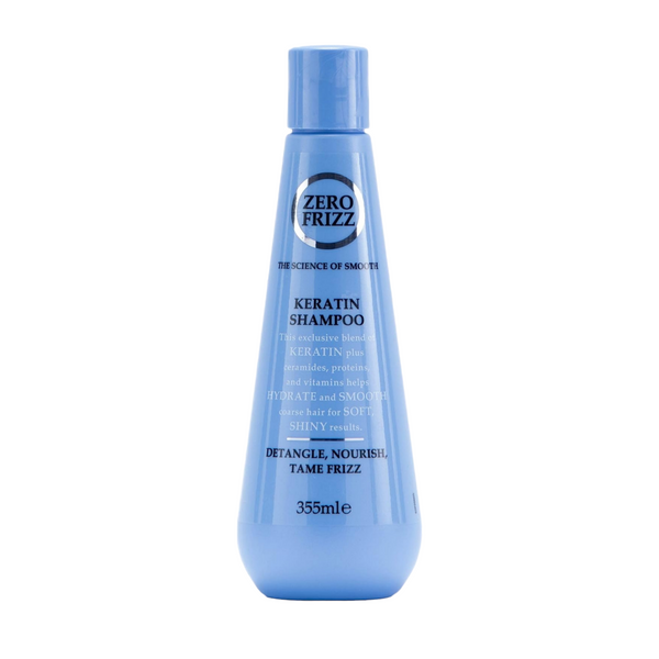 Zero Frizz Keratin Shampoo for Frizzy Hair - 355 ml - ELBEAUTE