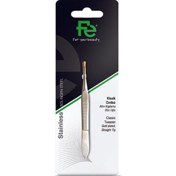 Fe Gold plated Tweezers 1 piece FEPI015