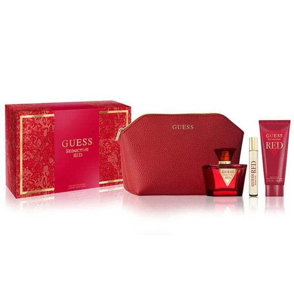 Guess Seductive Red For Woman EDT 75 ML Set 4 PSC