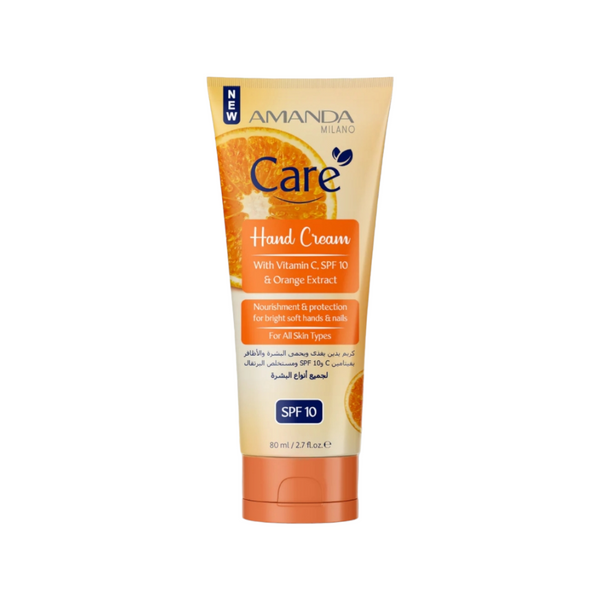 AMANDA Care Hand Cream with Vitamin C, SPF10 & Orange Extract 80 ML - EL BEAUTE
