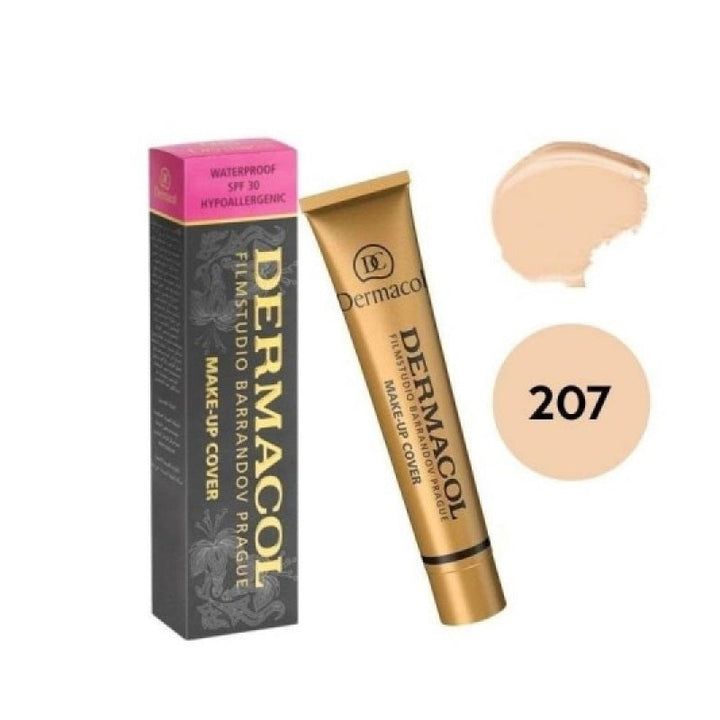 Dermacol make-up -207- cover LEGENDARY HIGH-COVERING FOUNDATION SPF 30 - ELBEAUTE