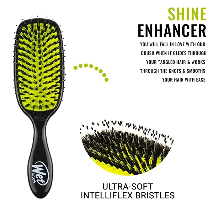 The Original Wet Brush Shine Enhancer Maintain Black NEW - ELBEAUTE