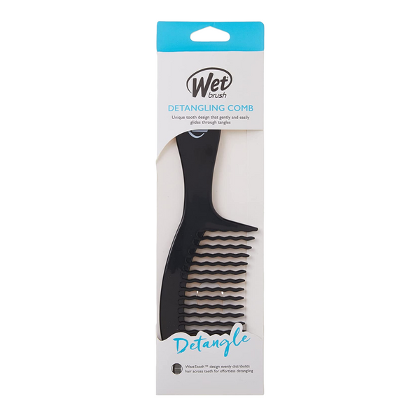 Wet Brush Detangling Comb, Black - ELBEAUTE